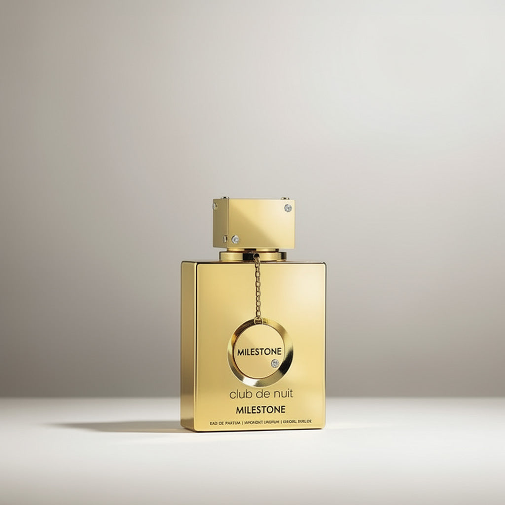 Club de Nuit Milestone perfume by Armaf featuring marine accords, red fruits, and sandalwood notes