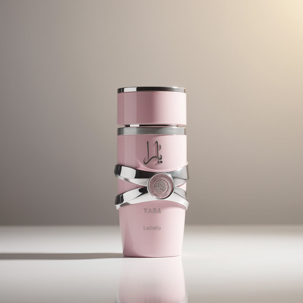 Yara perfume with orchid, heliotrope, mandarin, tropical notes, vanilla, musk, and sandalwood